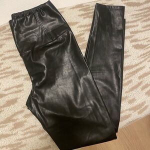 Aritzia black leather leggings